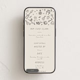 "Doodled Cheer" - Online Holiday Party Invitations in Ink by Jamie Alexander - Mobile layout