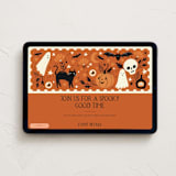"Spooky Fun" - Online Holiday Party Invitations in Pumpkin by Kiersten Garner - Desktop layout