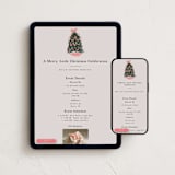 "merry christmas tree" - Online Holiday Party Invitations in Peony by lori jacobs wemple - Mobile + desktop layout