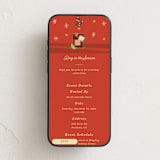 "Cocktails and Canapés" - Online Holiday Party Invitations in Poppy Red by Becky Nimoy - Mobile layout