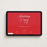 "Jolly Good Time" - Online Holiday Party Invitations in Berry by Louise Kay - Desktop layout
