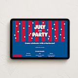 "Party in the USA" - Online Holiday Party Invitations in Crimson by Baumbirdy - Desktop layout