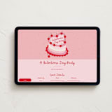 "Heart Cake" - Online Holiday Party Invitations in Cherry by Jennifer Lew - Desktop layout
