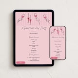 "Galentines Cheers" - Online Holiday Party Invitations in Rose by Jenna Holcomb - Mobile + desktop layout
