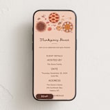 "Thanksgiving pies" - Online Holiday Party Invitations in Peach Mist by Hanna Symonovych - Mobile layout