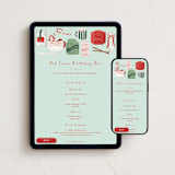 "cocoa bar" - Online Holiday Party Invitations in Mint by Rebecca Durflinger - Mobile + desktop layout