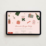 "A Few of My Favorite Things" - Online Holiday Party Invitations in Candy by Stephanie Heinrich Godbout - Desktop layout