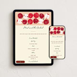 "At the Orchard" - Online Holiday Party Invitations in Peach by Emily Sabol Goss - Mobile + desktop layout