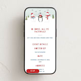 "Caroling Friends" - Online Holiday Party Invitations in Sky by Teju Reval - Mobile layout
