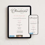 "Christmas Lights" - Online Holiday Party Invitations in Marshmallow by Amy Payne - Mobile + desktop layout