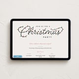"Christmas Lights" - Online Holiday Party Invitations in Marshmallow by Amy Payne - Desktop layout