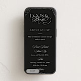 "Boos and Booze" - Online Holiday Party Invitations in Midnight by Amy Payne - Mobile layout