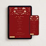 "Happy Lunar New Year" - Online Holiday Party Invitations in Cherry by Rina Ozum - Mobile + desktop layout