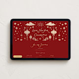 "Happy Lunar New Year" - Online Holiday Party Invitations in Cherry by Rina Ozum - Desktop layout