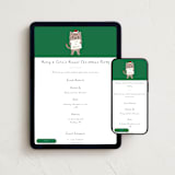 "Purrfect" - Online Holiday Party Invitations in Tabi by mo kelley - Mobile + desktop layout