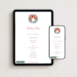 "Snow much fun" - Online Holiday Party Invitations in Santas Hat by Sarah Knight - Mobile + desktop layout