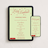 "Espacio" - Online Holiday Party Invitations in Agave by Megan Davis - Mobile + desktop layout