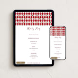 "Diamond" - Online Holiday Party Invitations in Santa by Sarah Knight - Mobile + desktop layout