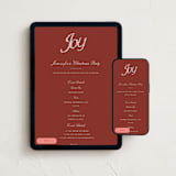 "Coziest Christmas" - Online Holiday Party Invitations in Poinsettia by Kelly Watkins - Mobile + desktop layout