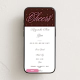 "Star statement" - Online Holiday Party Invitations in Wine by Inkblot Design - Mobile layout