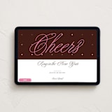 "Star statement" - Online Holiday Party Invitations in Wine by Inkblot Design - Desktop layout