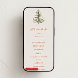 "Needlepoint Tree" - Online Holiday Party Invitations in Poinsettia by Sarah Knight - Mobile layout