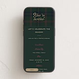 "Classic Cheer" - Online Holiday Party Invitations in Evergreen by Leia Matt - Mobile layout