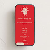 "Santa Outline" - Online Holiday Party Invitations in Santa by Angela Garrick - Mobile layout