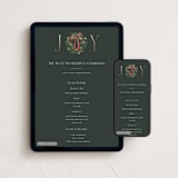"Everleigh" - Online Holiday Party Invitations in Evergreen by Jelena Vuletic - Mobile + desktop layout
