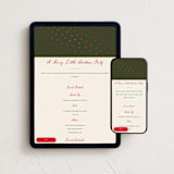 "Merry Dots" - Online Holiday Party Invitations in Olive by Kercia Jane - Mobile + desktop layout