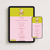 "Tini" - Online Holiday Party Invitations in Chartreuse by Claudia Orengo - Mobile + desktop layout
