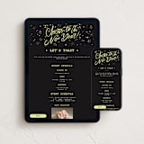 "film reel" - Online Holiday Party Invitations in Midnight by Anastasia Makarova - Mobile + desktop layout
