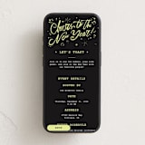 "film reel" - Online Holiday Party Invitations in Midnight by Anastasia Makarova - Mobile layout