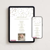 "fallen confetti" - Online Holiday Party Invitations in Gumdrop by Ellen Schlegelmilch - Mobile + desktop layout