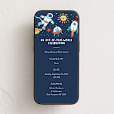 "space age" - Online Kids Birthday Invitations in Midnight by peetie design - Mobile layout