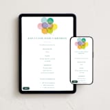 "year" - Online Kids Birthday Invitations in Teal by Lori Wemple - Mobile + desktop layout