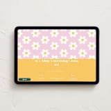 "Daisys" - Online Kids Birthday Invitations in Daisy by Little Print Design - Desktop layout