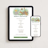 "Jungle One" - Online Kids Birthday Invitations in Jungle by Jennifer Wick - Mobile + desktop layout