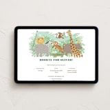 "Jungle One" - Online Kids Birthday Invitations in Jungle by Jennifer Wick - Desktop layout