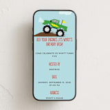 "Monster Truck" - Online Kids Birthday Invitations in Lime by Erica Krystek - Mobile layout