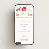 "Barnyard noises" - Online Kids Birthday Invitations in Cotton by Creo Study - Mobile layout
