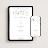 "Arctic friends" - Online Kids Birthday Invitations in Seafoam by Jennifer Wick - Mobile + desktop layout