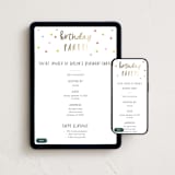 "Confetti bash" - Online Kids Birthday Invitations in Bubblegum by Stacey Meacham - Mobile + desktop layout