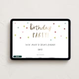 "Confetti bash" - Online Kids Birthday Invitations in Bubblegum by Stacey Meacham - Desktop layout