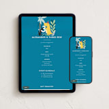"Three-Rex" - Online Kids Birthday Invitations in Jungle by Cindy Chu - Mobile + desktop layout