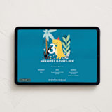 "Three-Rex" - Online Kids Birthday Invitations in Jungle by Cindy Chu - Desktop layout