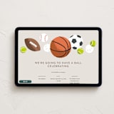 "Have a Ball" - Online Kids Birthday Invitations in Fudge by Alethea and Ruth - Desktop layout