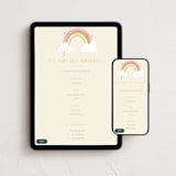 "Rainbow Birthday" - Online Kids Birthday Invitations in Sand by Kiersten Garner - Mobile + desktop layout