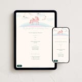 "Unicorn Wishes" - Online Kids Birthday Invitations in Cotton Candy by Pixel and Hank - Mobile + desktop layout