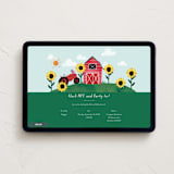 "Barnyard Birthday" - Online Kids Birthday Invitations in Garden by Jackie Crawford - Desktop layout